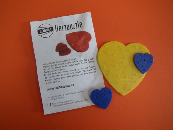 Herzpuzzle - Farbe nach Verfügbarkeit -