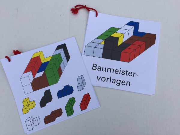 Baumeisterspiel farbige Vorlagen