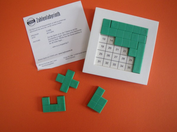 Zahlenlabyrinth - grün -