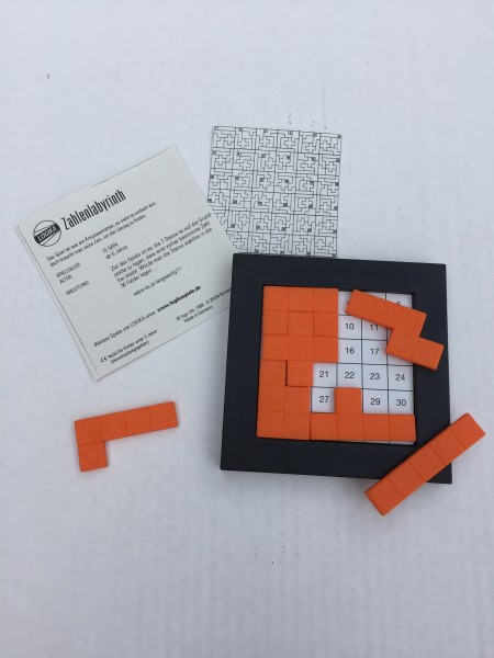 Zahlenlabyrinth - orange -